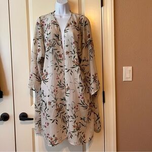 Liberty Love Neutral Floral Duster size L